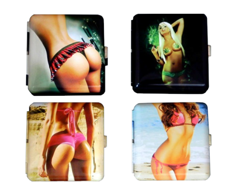 Papierośnica metalowa - Dziewczyny