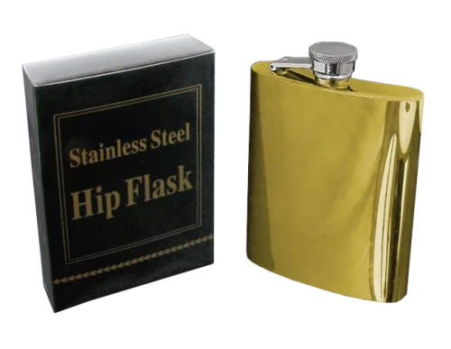 Piersiówka - złota polerowana 240 ml