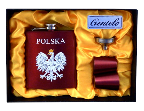 Piersiówka - Polska + zestaw 210 ml 