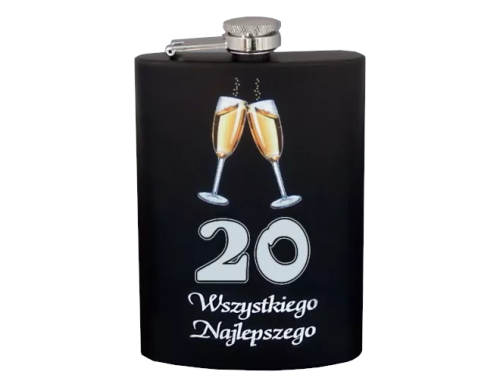 Piersiówka - urodzinowa "20" 240 ml