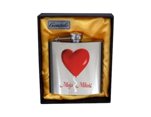 Piersiówka - Balon z serca w pudełku 180 ml