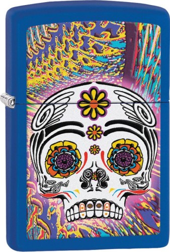 28470 Royal Blue Matte, Skull