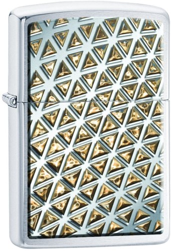 60001986 Brushed Chrome, Tiles And Triangles