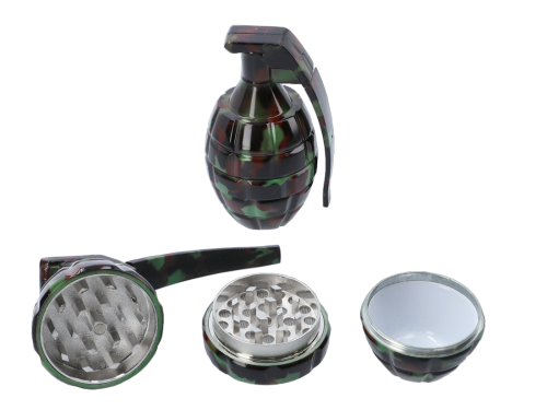 Młynek do tytoniu metalowy 3 częściowy - Granat