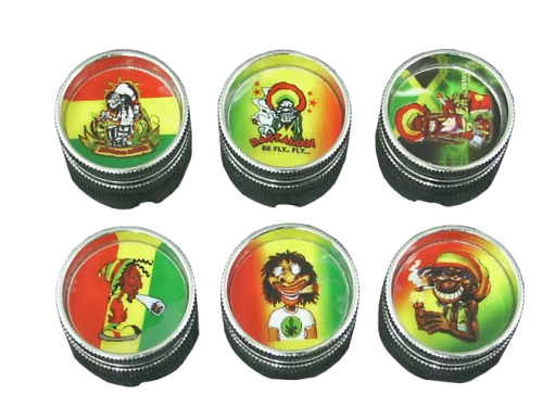 Młynek do tytoniu metalowy 2 częściowy - Ganja Mini