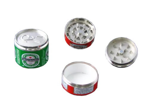 Młynek do tytoniu metalowy 3 częściowy - Puszka