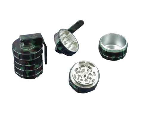 Młynek do tytoniu metalowy 3 częściowy - Granat II