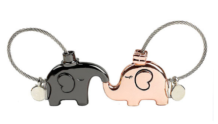 Brelok - Para słoników