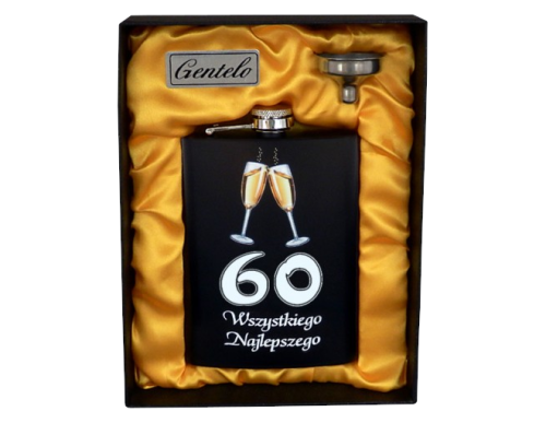 Piersiówka - urodzinowa "60" 240 ml