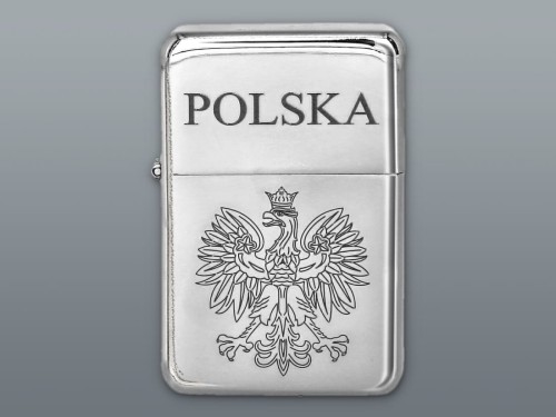 Zapalniczka Benzynowa - Polska Srebrna