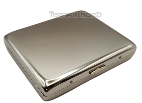 Papierośnica metal chrom