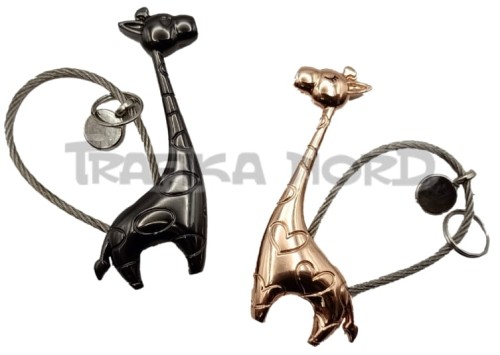 Brelok - para żyraf