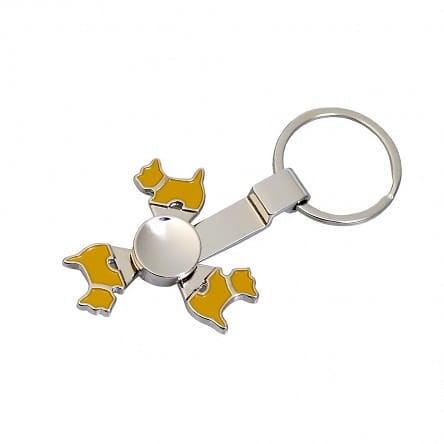 Brelok - Spiner z pieskami